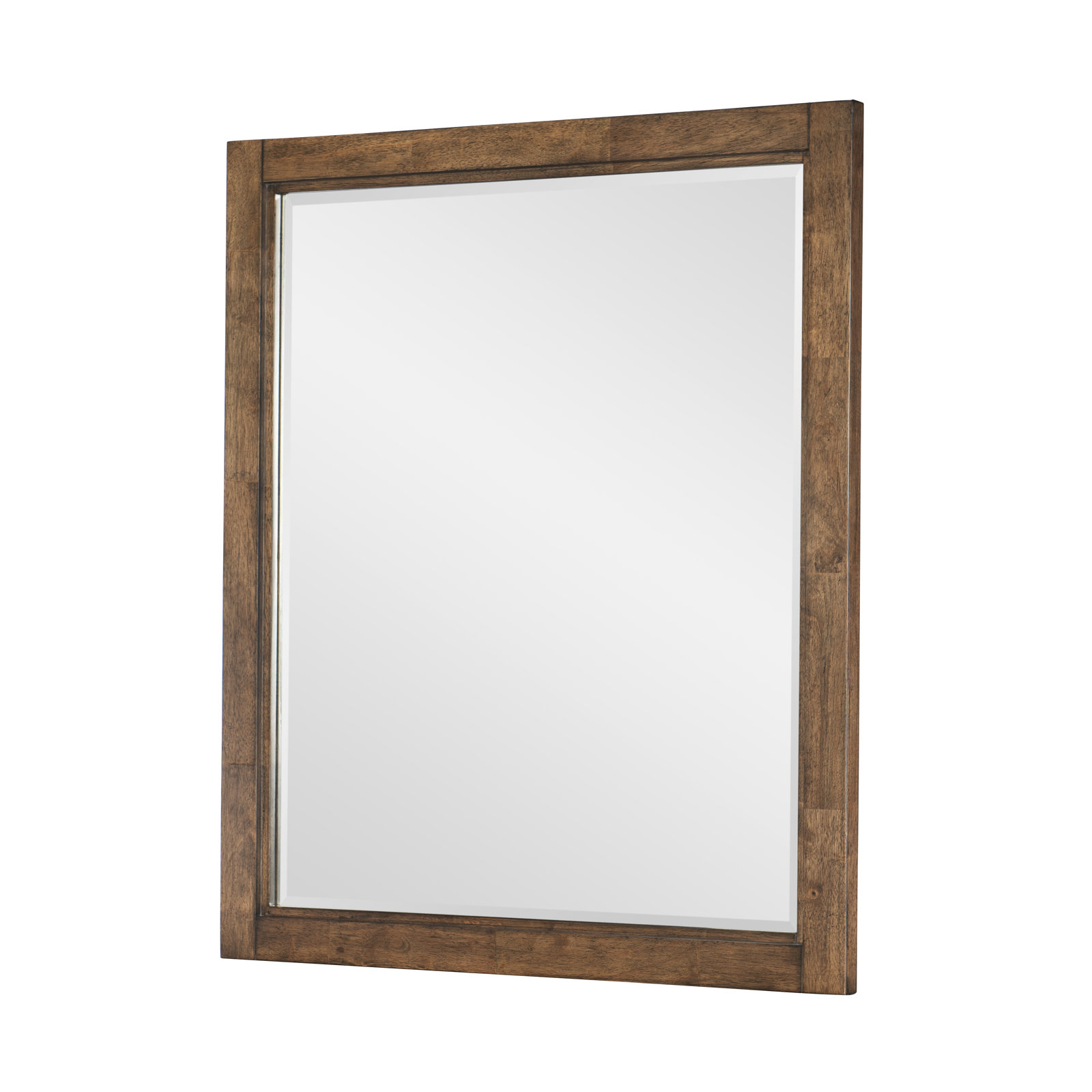 Tyson Wood Flat Wall Mirror, Tree House Brown