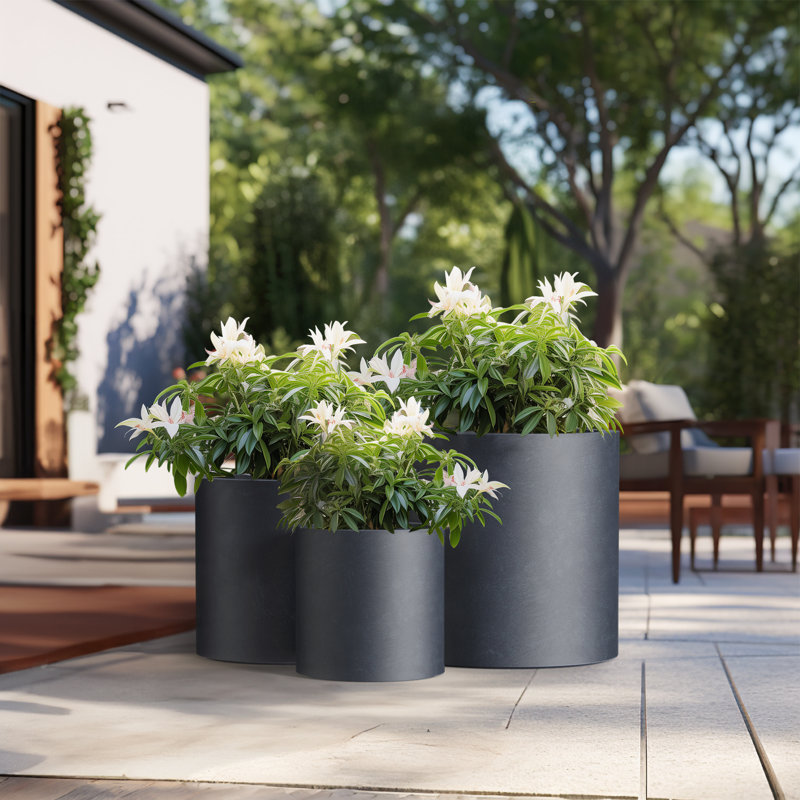 Odder Handmade Pot Planter, Granite Gray