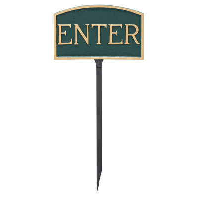 Enter Statement Garden Sign