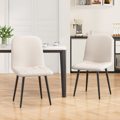 Faux Leather Upholstered Dining Chairs