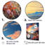 Nuage coucher de soleil encre liquide paysage III - nuages art mural salon-679218280-679218282