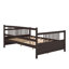 Lit de jour double multifonctionnel avec espace de rangement et lattes-2119062703