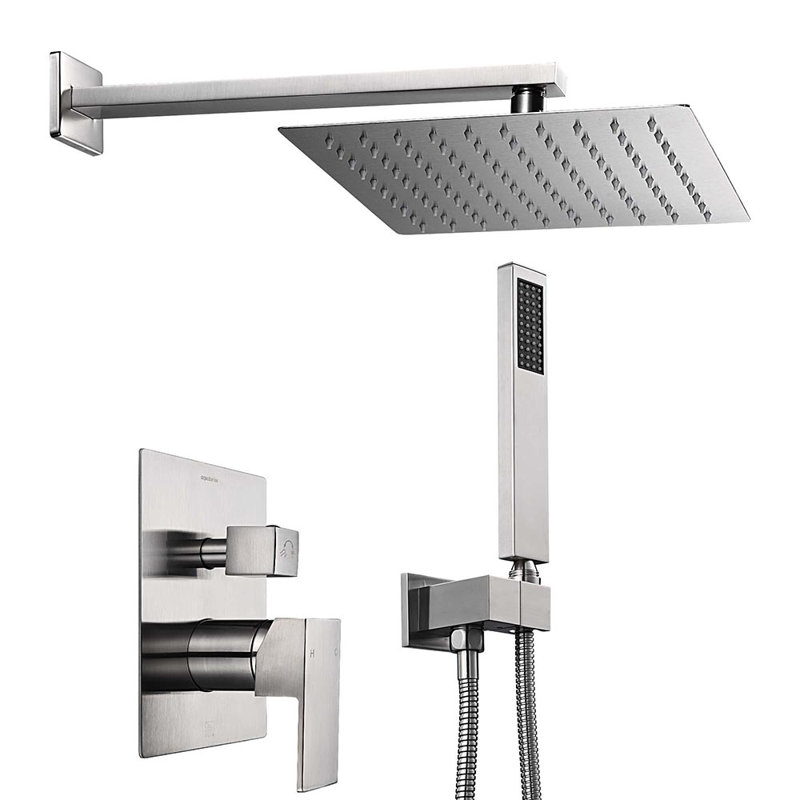Robinet de douche mural Aquaterior, Argent argent