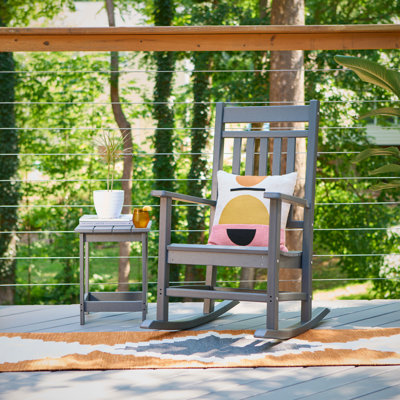 Chaise berçante de patio Adirondack en PEHD Margherita