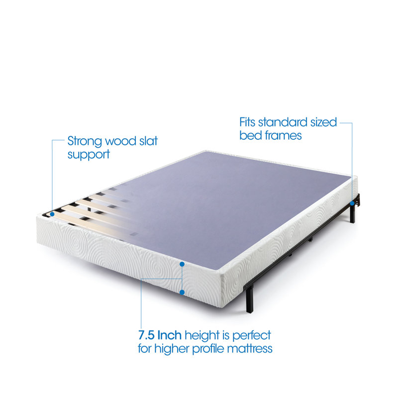 Zinus Metal Smart Box Spring, Full, 7.5" H