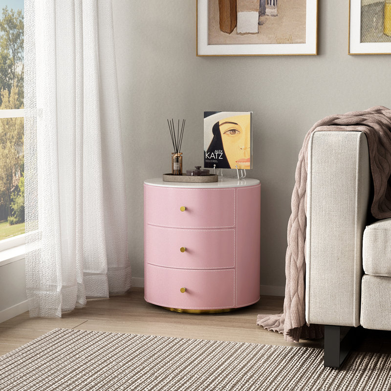 Tables de chevet, Rose/Or
