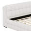 Structure de lit plateforme douce et rembourrée-25746636