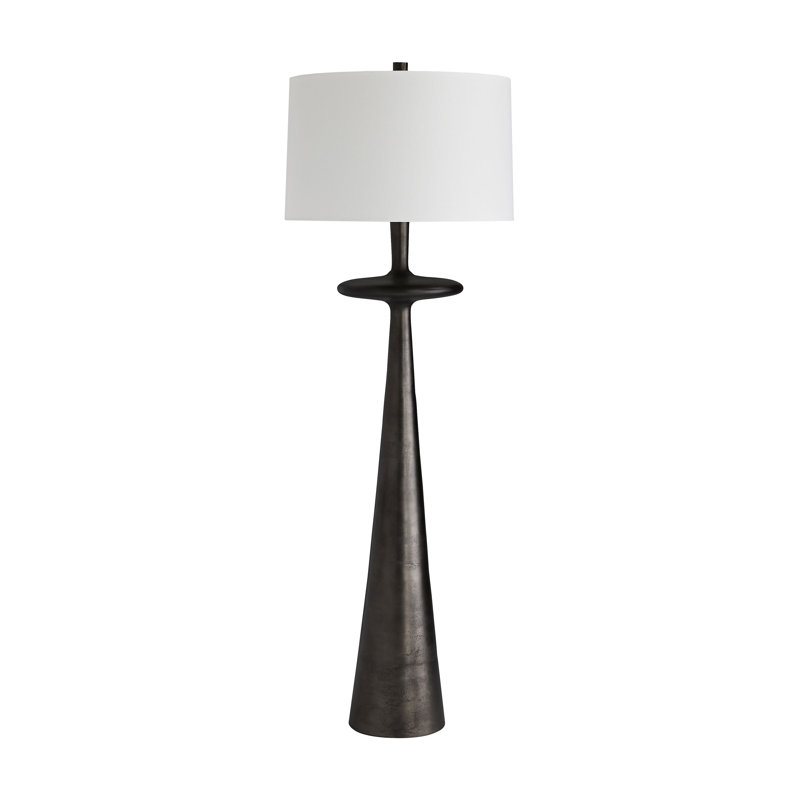 Putney Floor Lamp, Antiqued Aluminum