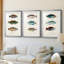Antique Fish Trio I - Impression personnalisée de qualité supérieure avec cadre mat - 3 pièces-1766832620-1766832608