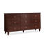 Commodes et commodes rectangulaires en bois massif noyer