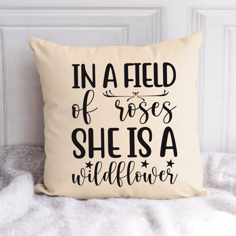Amour de jardin - Citation amusante 522 - Coussin décoratif inclus, H 20 po x l 20 po