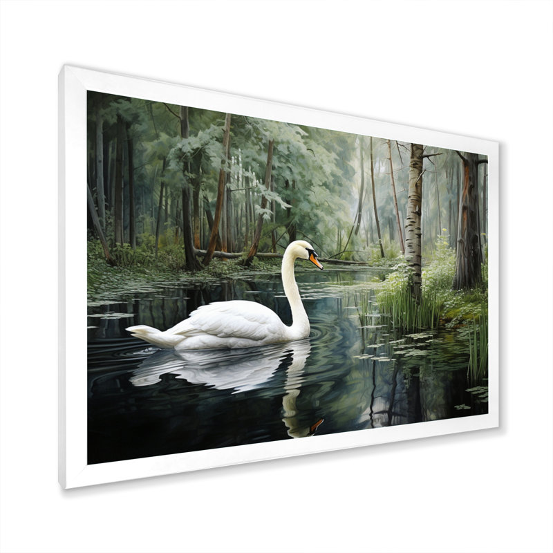 «Bhavna Forest Sawns in Shadows II», reproduction, H 12 po x l 20 po x P 1 po, Cadre simple blanc