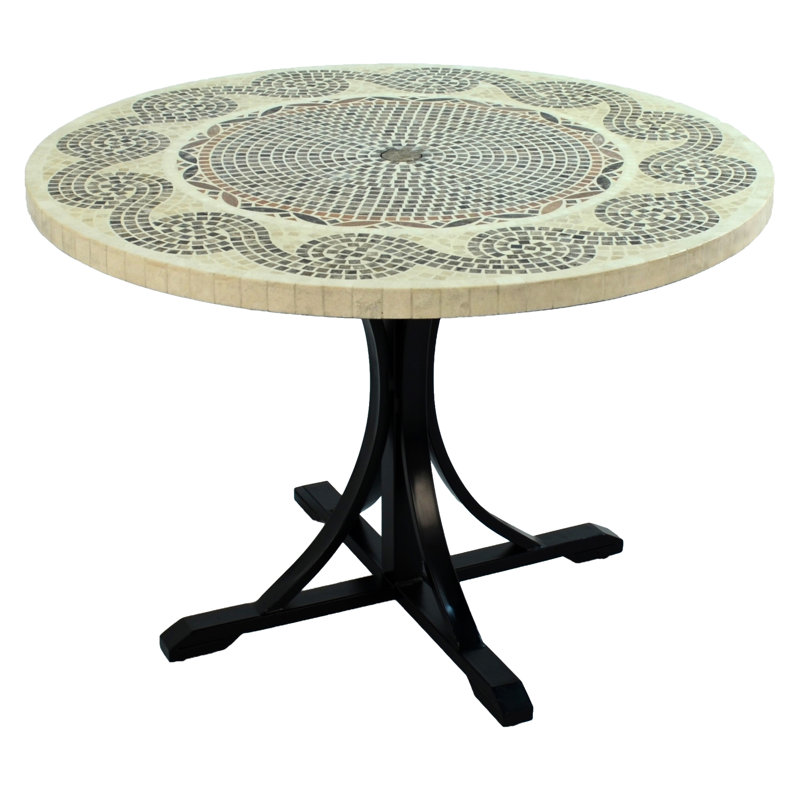 Moulouya Round Marble Dining Table