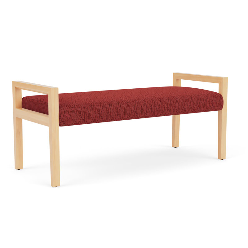 Banc en bois 2 places Brooklyn, Naturel, Noir Patriot Plus - nettoyez le vinyle avec un lin