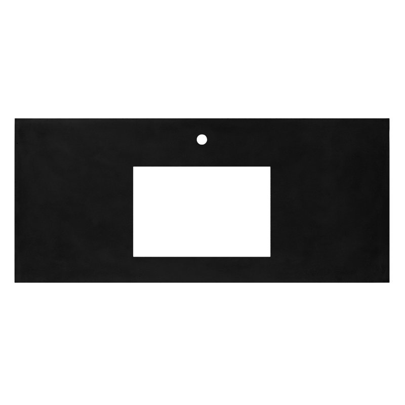 Plateau de meuble-lavabo simple 48,5 po, Simple, Gris anthracite