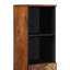 Armoire de salle de bain vidaXL brun miel 14,96 po x 12,99 po x 62,99 po