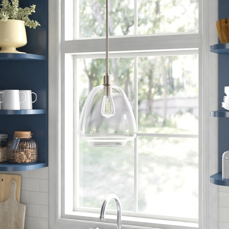 Caudillo 1 - Light Single Pendant, Satin Nickel