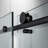 44"- 48" W x 76" H Single Sliding Frameless Shower Door with 3/8"(10mm) Explosion-Proof Clear Tempered Glass, Stainless Steel Accessories-1726237677