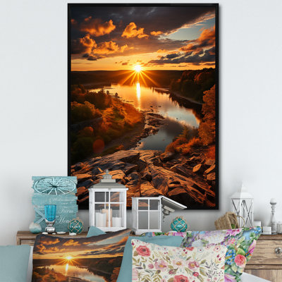 «Balzarotti Yellow Black Minnesota Landscape», reproduction sur toile