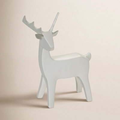 Malese Christmas Deer Figurines & Collectibles