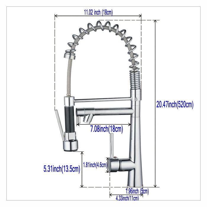 Suming Pull Down Kitchen Faucet | Wayfair