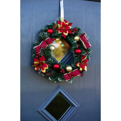 Faux Pine 43cm Wreath