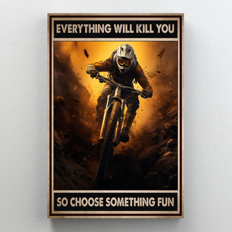Lizbet Mountain Biking Choose Something Fun 1, H 36 po x l 24 po x P 1,25 po