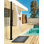 ELQUI Solar Powered Temperature Controlled Stainless Steel Free Standing Outdoor Shower and Footwash Spout