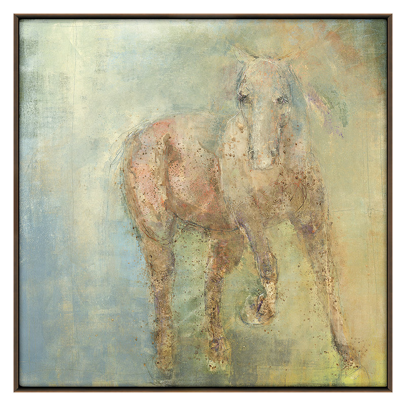 Lope 2 Print by Maeve Harris, 36" H x 36" W x 1.88" D, Bronze