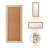 Rectangle Rattan Mirror Wood Frame Mirror Full Length Mirror Hanging-1240154246