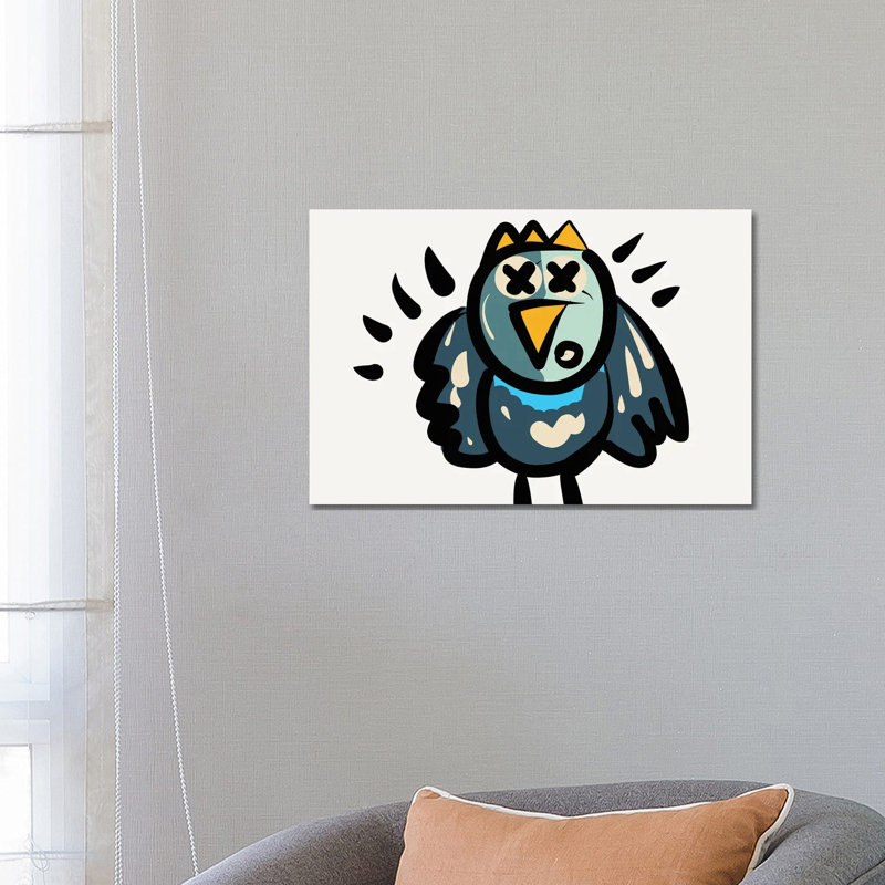 Alfred The Cool Bird by Emmanuel Signorino - Wrapped Canvas Painting, 66.04 cm H x 45.72 cm W x 3.175 cm D