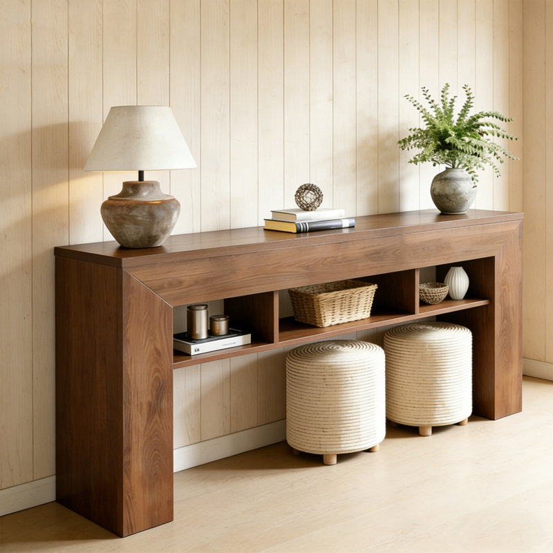 Console Retro Retro, H 31,5 po x l 78,74 po x P 11,81 po