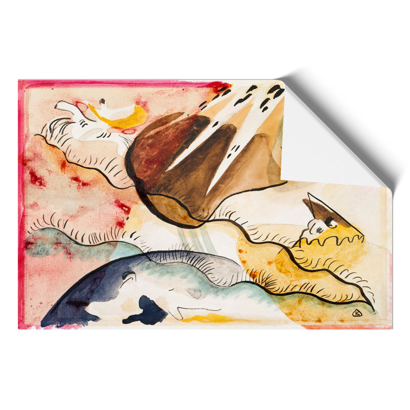Rain Landscape by Wassily Kandinsky - Frameless Print, 30cm H x 42cm W x 0.1cm D