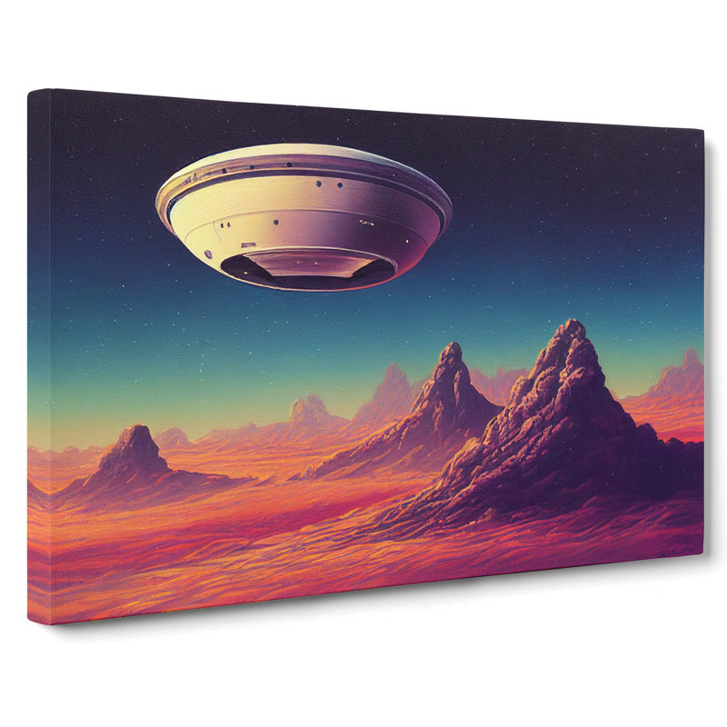 UFO Art Vol.5 - Wrapped Canvas Print, 35cm H x 50cm W x 3cm D