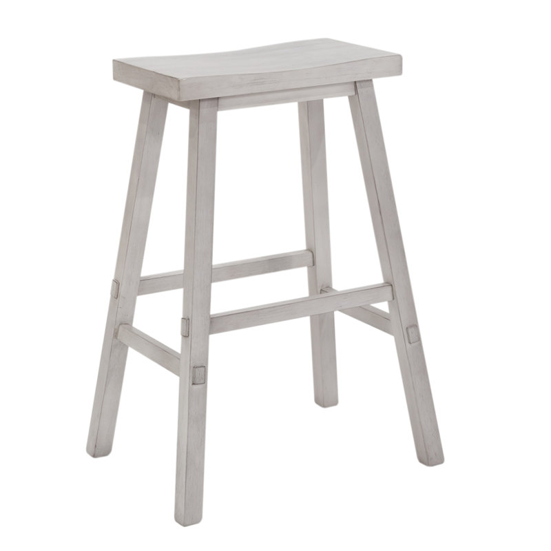Knaack Barstool w/ Chair Glides, White, Bar Stool (30" Seat Height)