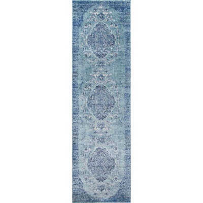 Tapis bleu sarcelle Moscow Loom