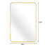 Miroir mural 24 x 32 pouces pour salle de bain - Verre 4 mm, alliage d'aluminium rouille, conception incassable et crochets renforcés