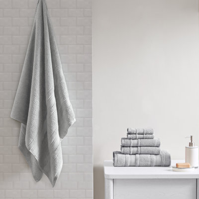 Ensemble 6 serviettes de bain en coton super doux à séchage rapide