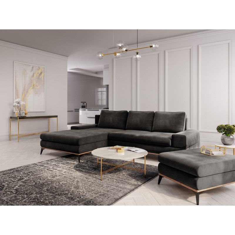 Cuiksa 5 Seater Sofa Bed, Left Hand Facing, Brown