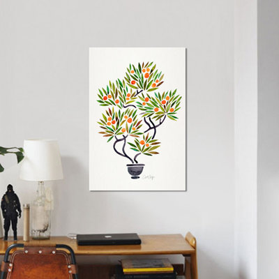 « bonsai orange tree i », reproduction d’art sur toile