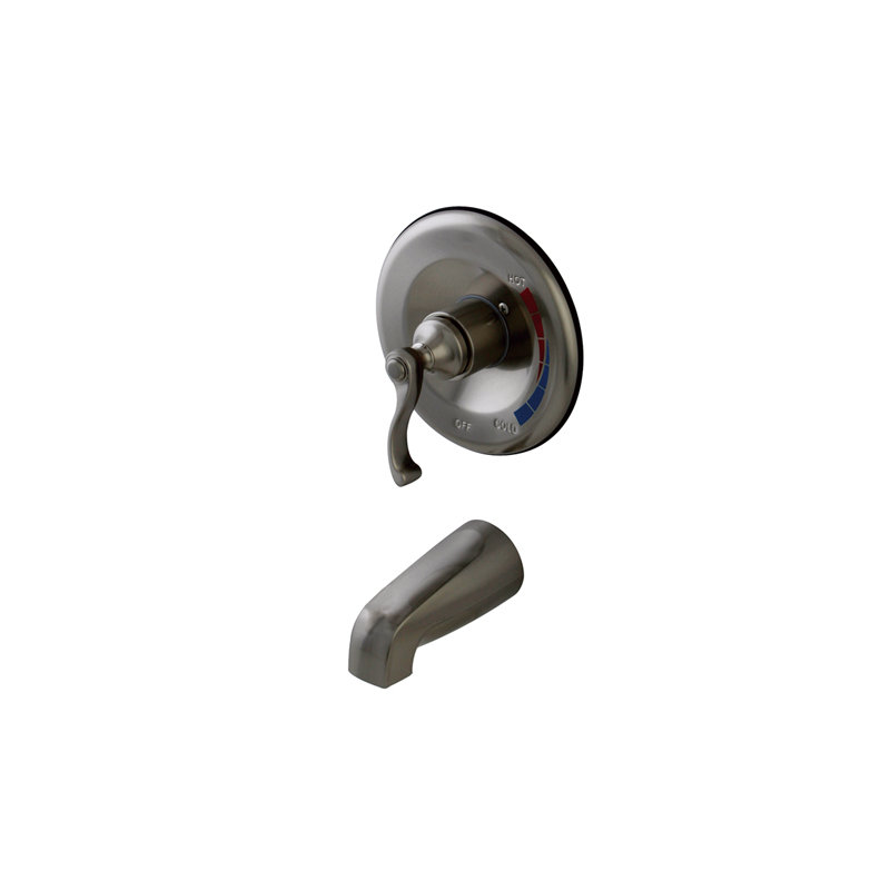Atlanta Single Handle Wall Mounted Tub Spout, Brushed Nickel