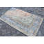 Tapis turc rétro vintage orange Oushak: tapis d'entrée de porte rustique vieilli