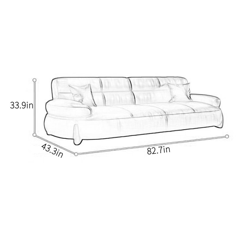 Canapé de bureau Business, H 33,9 po x l 82,7 po x P 43,3 po, 3