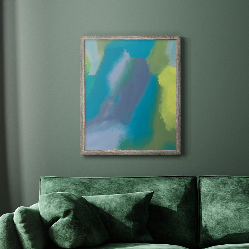 «Lost in Memories I», toile encadrée de qualité supérieure - prête à être accrochée, Gris, H 20 po x l 16 po