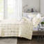 Literie géométrique double / grand - imprimé doré sur, 2 taies décoratives, coussins décoratifs, imprimé super doux lavable à la machine, sans javellisant-116011761-116011760