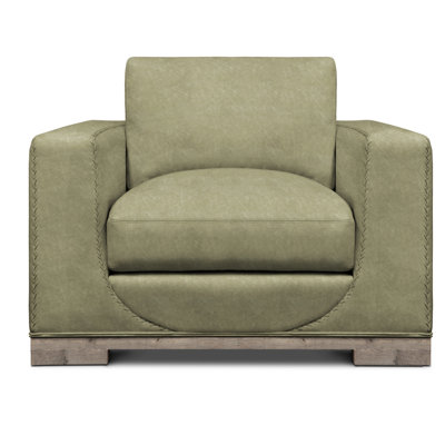 Fauteuil en cuir véritable et demi Cassidy