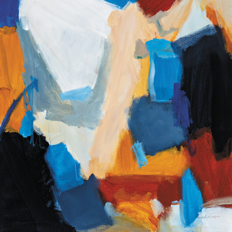 "N'importe quoi est possible" par Pamela Munger, peinture sur toile tendue, 12" H x 12" W x 1.25" D, Black Framed Print, Yes