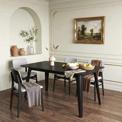 Rectangular Dining Table with Wood Legs