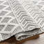 Géométrique tissé à plat recyclé P.E.T. Tapis gris-982074071