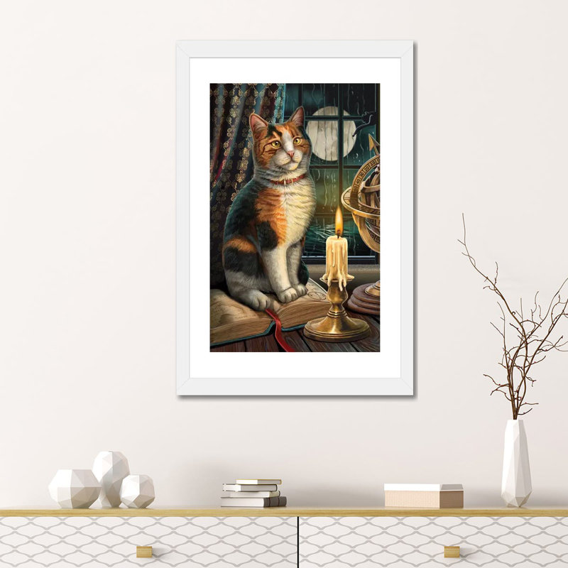 « Adventure attendant » par Lisa Parker-impression d’art graphique, H 24 po x l 16 po x P 1 po, Papier bois naturel, Blanc
